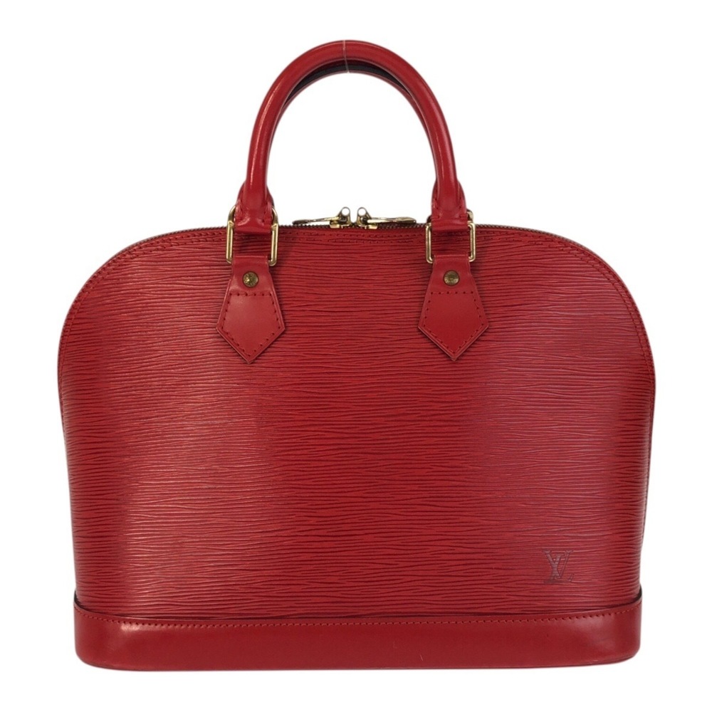 LOUIS VUITTON Epi Alma Red with Gold Hardware and Leather, M52147, Women's